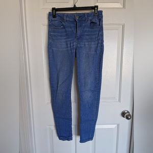 American Eagle Super Super Stretch High Rise Jegging Bright Blue